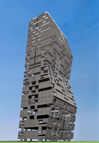 "Animation with a pedestrian-level camera slowly approaching a modern building with contemporary design during dusk. The building's lights begin to turn on, reflecting off glass surfaces. The atmosphe