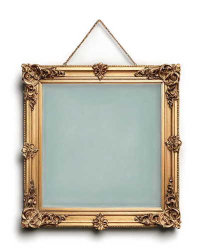 framed picture, golden ornate frame, vintage style, hanging on wall, dimly lit room, soft focus, shallow depth of field, warm color tone, cinematic lighting, 3/4 composition, panoramic view.,a gold fr