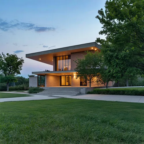 1building,modern architecture as seen at dusk on a grassy area,mid century house,mid century modern,modern house,cantilevers,ruhl house,newhouse,dunes house,modern architecture,bridgehampton,tonelson,