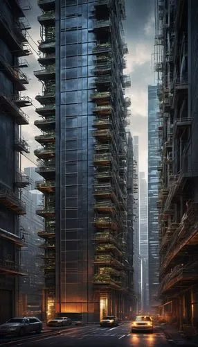 Disaster recovery architecture, modern skyscraper, cityscape, urban landscape, sleek metal structure, reflective glass, intricate circuitry, data centers, server rooms, backup generators, emergency li