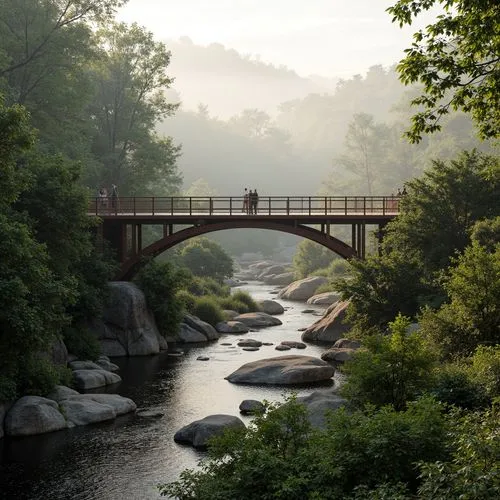 International Style Vehicular Bridge Building Design Ideas