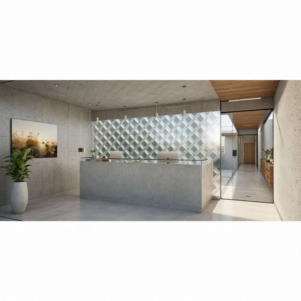 a very clean kitchen with a counter and pictures on the wall