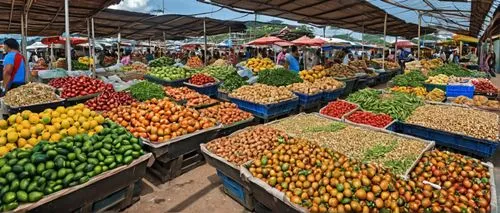 view,brazilian market,a market with lots of fruits and vegetables and produce,farmer's market,fruit market,farmers market,colorful peppers,market vegetables,market fresh vegetables,the market,market,e