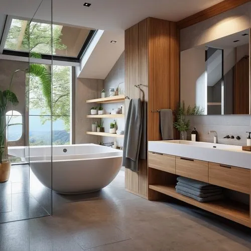 luxury bathroom,modern minimalist bathroom,interior modern design,shower bar,bathtub,bathtub accessory,luxury home interior,tub,bathroom,bathroom cabinet,modern decor,shower base,modern room,bath,mode
