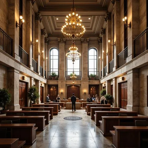 Courthouse Transitional Style Building Design Ideas