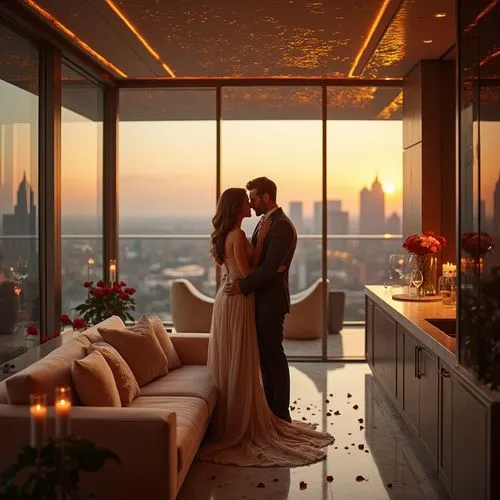 Penthouse Romanticism Style Wetland Design Ideas