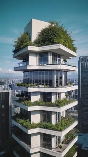 residential tower,sky apartment,modern architecture,japanese architecture,futuristic architecture,singapore landmark,appartment building,modern building,residential building,condominium,skyscraper,pen
