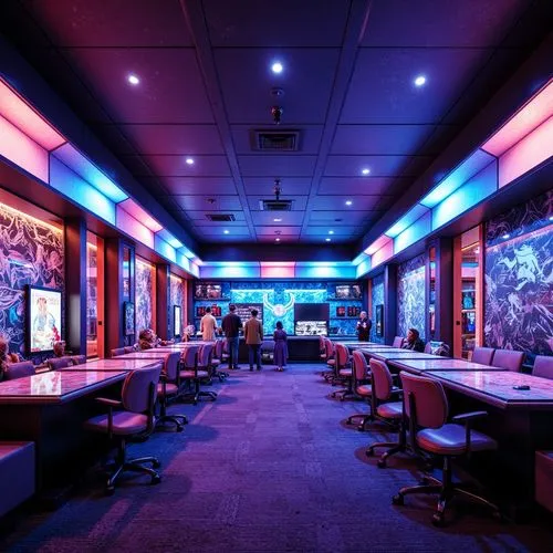 Streamline Moderne Style Game Room Design Ideas