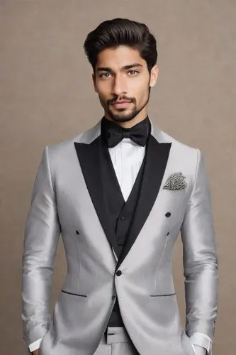 a man wearing a grey suit and black tie,shahzaib,natekar,men's suit,gautam,shahzada,purab