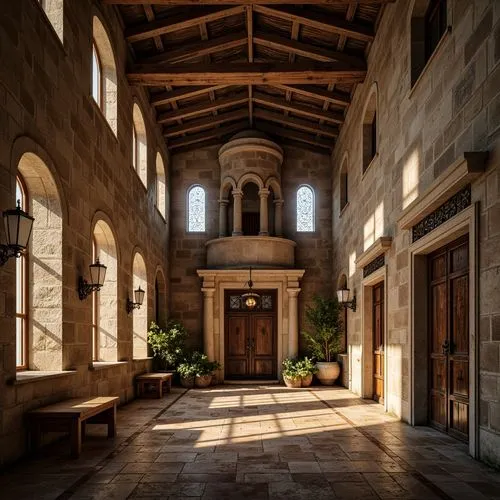 Romanesque Style Rehabilitation Center Architecture Design Ideas