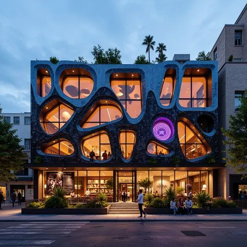 Postmodernism Style Restaurant Architecture Design Ideas