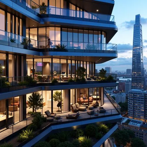 Penthouse Futurism Style Architecture Design Ideas