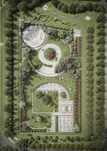 an aerial view of the landscaping of a large house,landscape plan,europan,ecovillages,renderings,architect plan,landscape design sydney