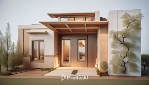 a large entry way with two lit candles in it,prefabricated,prefabricated buildings,prefab,model house,prefabs,prefabrication,frame house,exterior decoration,cubic house,residential house,renders,rende