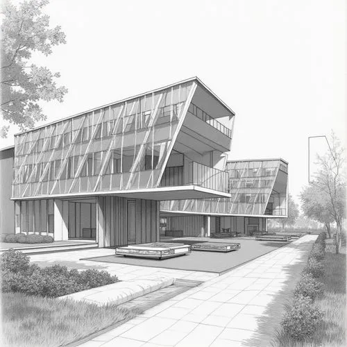Combine three architectural sections: Beekman Place by Paul Rudolph, Sou Fujimoto's House NA, and Aires Mateus' Casa Na Estrela. Retain the perspective style of the Beekman Place section, with dynamic