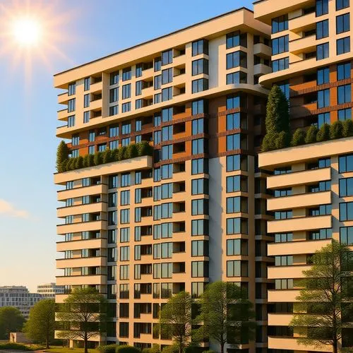 classic building,a tall building with balconies on the front and windows,condos,residential tower,condominiums,condominium,penthouses,new housing development,condo,apartment buildings,multifamily,apar