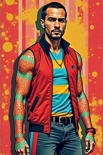the actor in an animated style poses for a photo,red super hero,iron man,fandango,vector art,vector graphic,atom,superhero background,macho,vector illustration,muscle icon,superman,muscle man,colossus