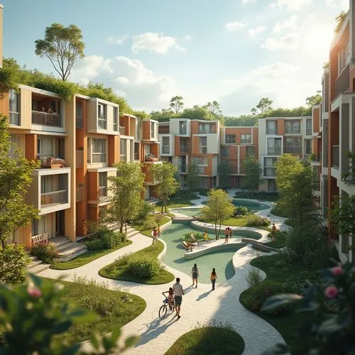 University Social Housing Style Building Design Ideas