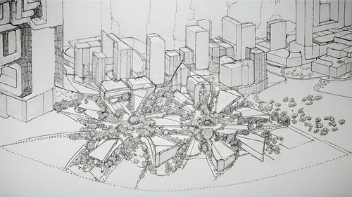 waterfront, sea side, hand sketch, urban background,isometric,frame drawing,mechanical puzzle,structures,metropolis,panoramical,game drawing,underconstruction,city blocks,urbanization,destroyed city,l
