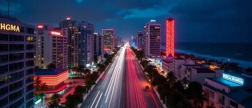 miami beach,long exposure s of night time traffic in an ocean district,city highway,panama,long exposure,light trail,light trails,south beach,long exposure light,outrun,night view of red rose,manila,n