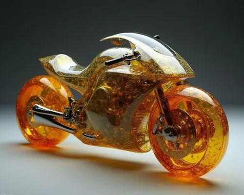 A futuristic gaa motorcycle designed for the urban commuter. The body is sleek and compact, with sharp, angular lines and a lightweight aluminum frame. The wheels are integrated into the body to minim