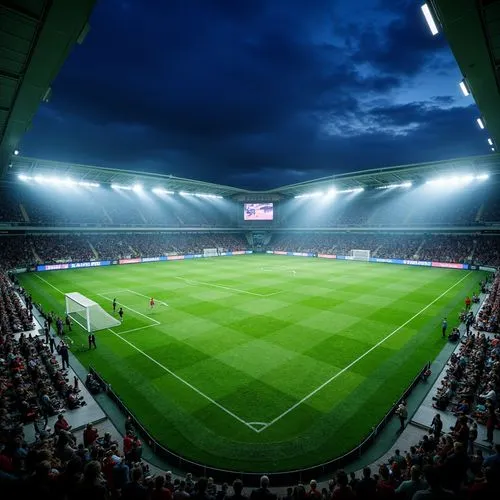 Deconstructivism Style Soccer Stadium Design Ideas