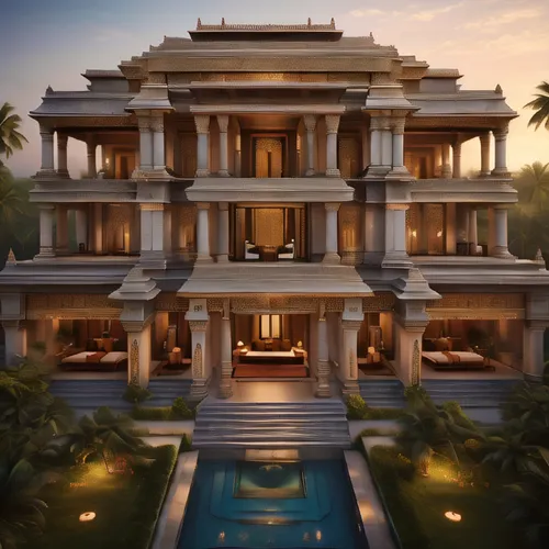 luxury property,luxury home,artemis temple,tropical house,mansion,asian architecture,bali,holiday villa,luxury real estate,marble palace,cambodia,luxury hotel,kerala,build by mirza golam pir,the palm,