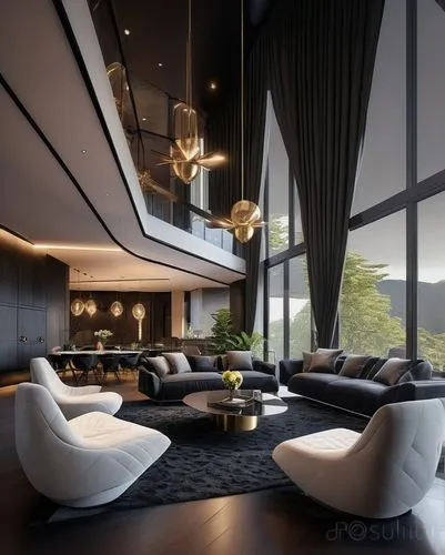 BLACK THEME ,HIGHLY LUXURIOUS INTERIOR ,modern living room,luxury home interior,interior modern design,living room,livingroom,penthouse apartment,apartment lounge,modern decor,modern room,interior des