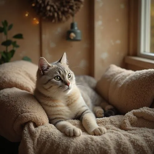 A cozy,two small white ,sweaters