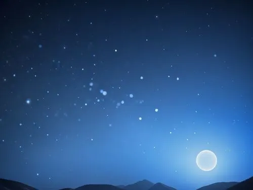 in the distance, a pair of stars twinkle and dance in the air, all forming a mesmerizing pattern. The stars surround a small village, some lying abandoned in the midst of a mountainous mountains. The 