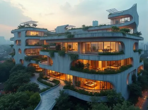 Social Housing Style Concrete Design Ideas