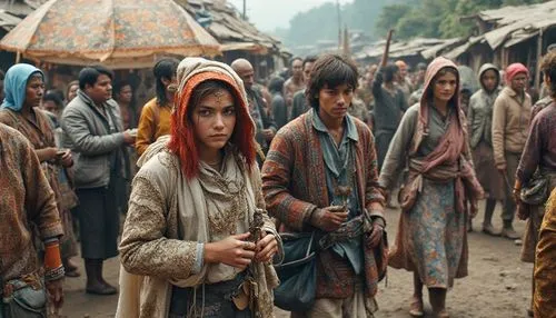 Culture,a group of men and women walking along a crowded street,bazaars,lepers,unreached,afghans,mud village,nomadic people,herders,orientalist,townspeople,livelihood,witchdoctors,biopics,gipsies,unpr
