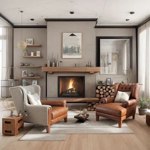 modern living room,fire place,livingroom,living room,fireplace,family room,scandinavian style,sitting room,apartment lounge,modern decor,contemporary decor,fireplaces,mid century modern,interior moder