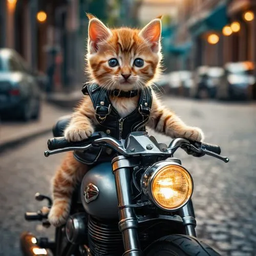orange cat pictures ai
