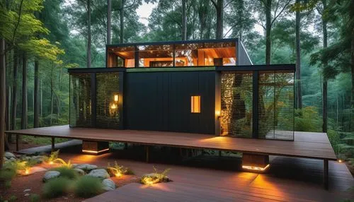 CASA NATUREZA ,prefab,house in the forest,demountable,electrohome,greenhut,domicile