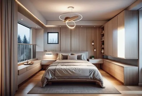 modern room,bedroom,sleeping room,room divider,modern decor,canopy bed,guest room,3d rendering,interior modern design,interior design,room lighting,contemporary decor,great room,interior decoration,ja