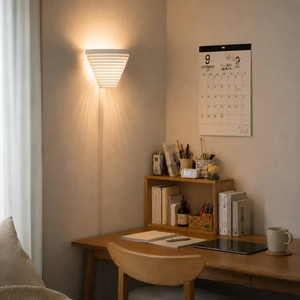 Kovara Louvered Plug-in Wall Light