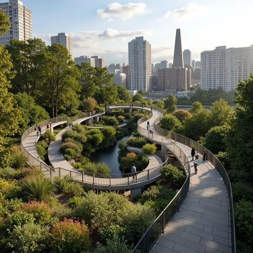 Neoclassicism Style Pedestrian Bridge Architecture Design Ideas
