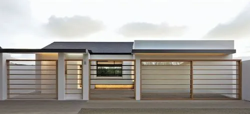 a very cute house with a big window,carports,cubic house,carport,frame house,folding roof,prefabricated,cantilevers,dunes house,cube house,weatherboards,weatherboard,modern house,weatherboarding,beach