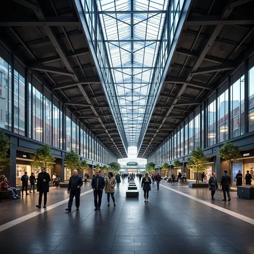 International Style Train Station Architecture Design Ideas