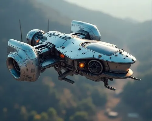 Futuristic 3D science fiction drone






,an artistic picture of a large vehicle flying,vtol,warthog,dropship,gunship,cargolifter,constellation swordfish