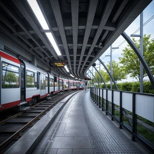 Tram Station Streamline Moderne Style Architecture Design Ideas