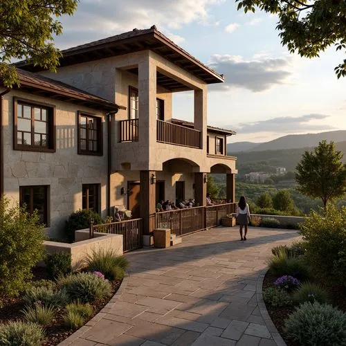 Winery Romanesque Style Architecture Design Ideas