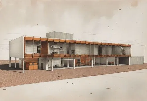 Architecture Sketch,redevelopment,render,industrial building,renders,school design,reconstruction,rendered,model house,cantilevers,carports,crown render,prefabrication,taproom,modern building,prefabri
