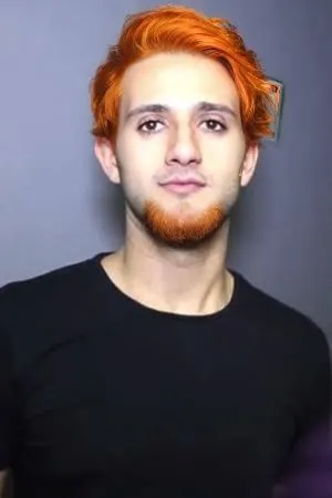 Orange hair and beard,the man with the red hair has a frizzy mustache,half orange,neck,dwane,gingrichian,rongjuan,necks
