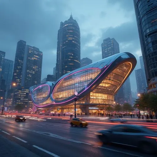 Transportation Hub Social Housing Architecture Design Ideas