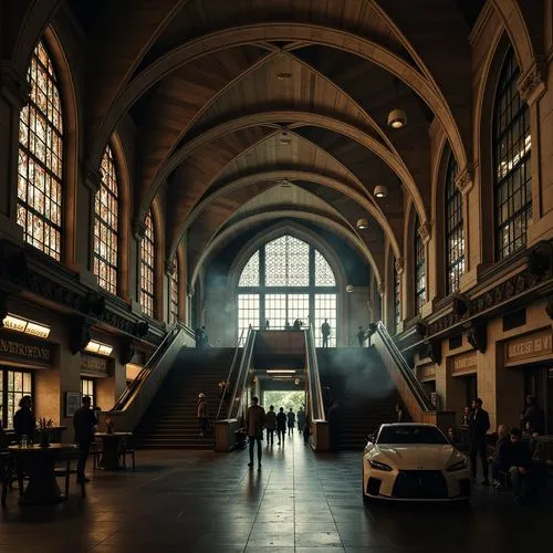 Gothic Style Metro Station Architecture Design Ideas
