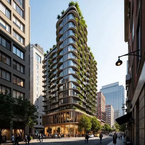 Transportation Hub Social Housing Architecture Design Ideas