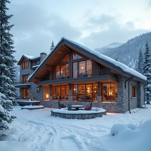 Ski Center Metabolism Style Architecture Design Ideas