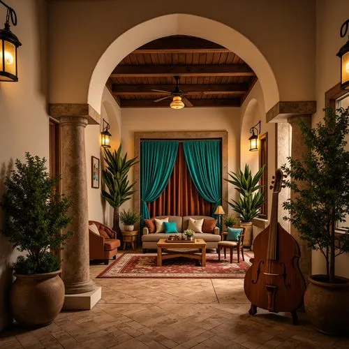 Mediterranean Style Music Venue Building Design Ideas